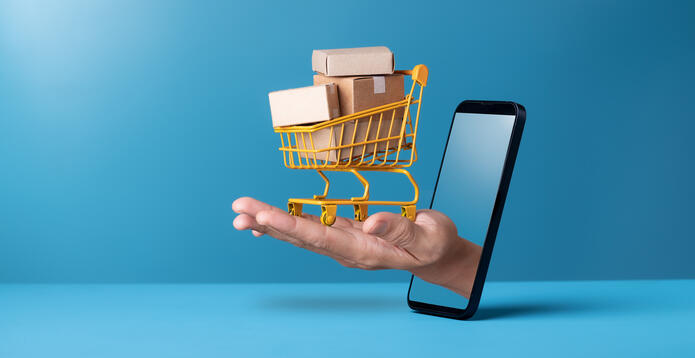 Mobile online shopping depiction_Digital - Website - Standard ImageCard