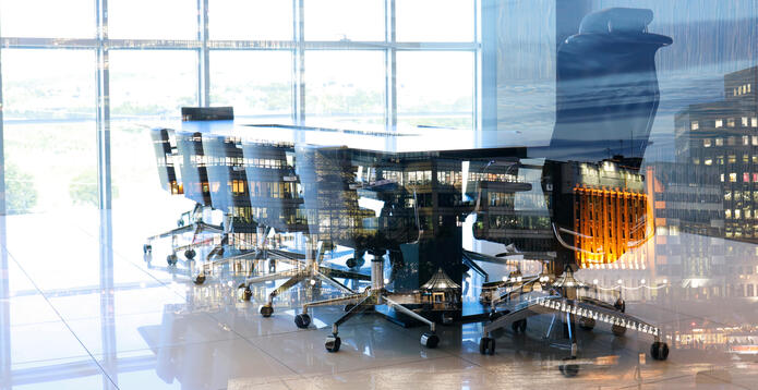 Modern conference room interior