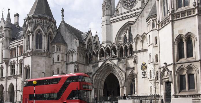 Court of Appeal and red bus