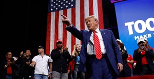 Donald Trump pointing 2024 Card