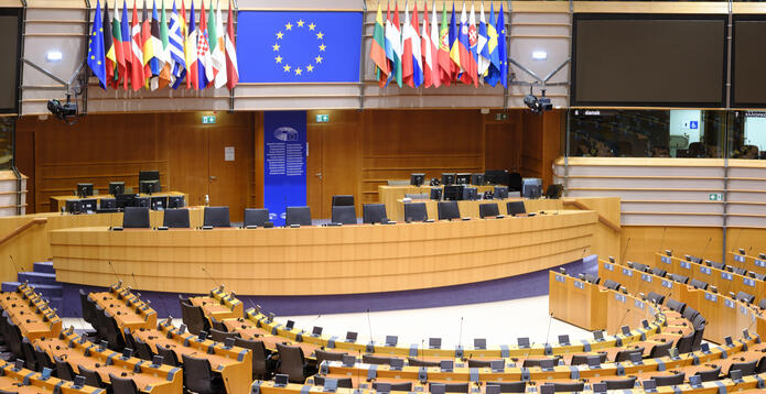 European Parliament chamber