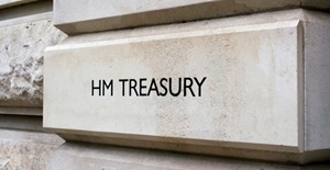 HM Treasury sign Card