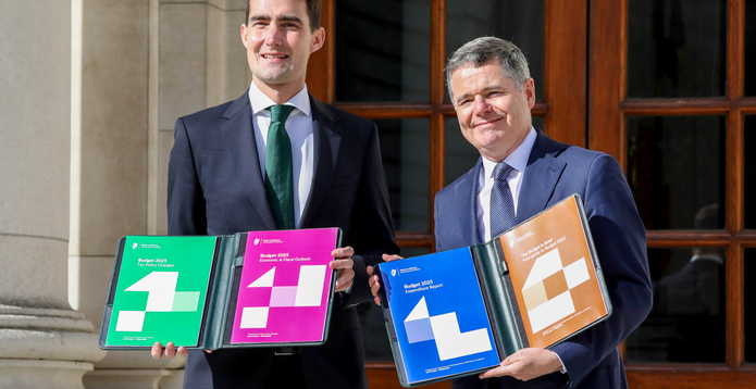 Ministers present the Irish Budget 2025 to Parliament