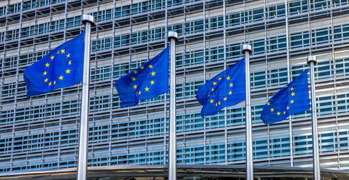 EU flags
