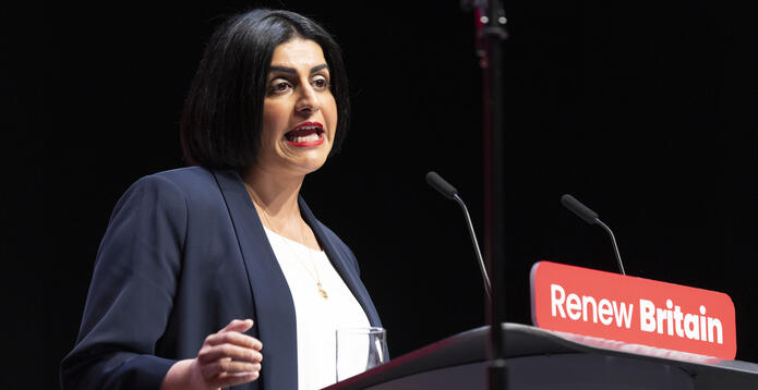 Shabana Mahmood at the Labour Party conference in Liverpool