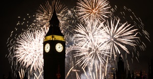 UK Celebrates The New Year With London Fireworks card