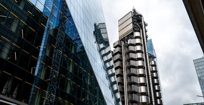 A general exterior view of the Lloyds building