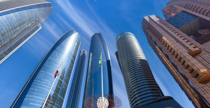 Skyscrapers in Abu Dhabi's financial district