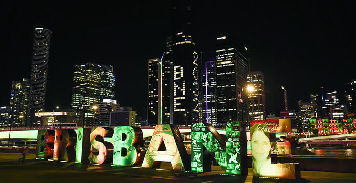 Brisbane sign in the city