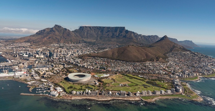 Cape Town and Table Mountain view Card