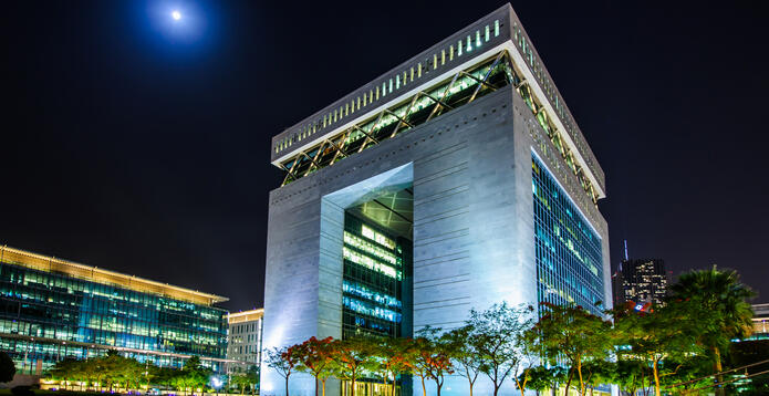 Dubai Financial center district,UAE