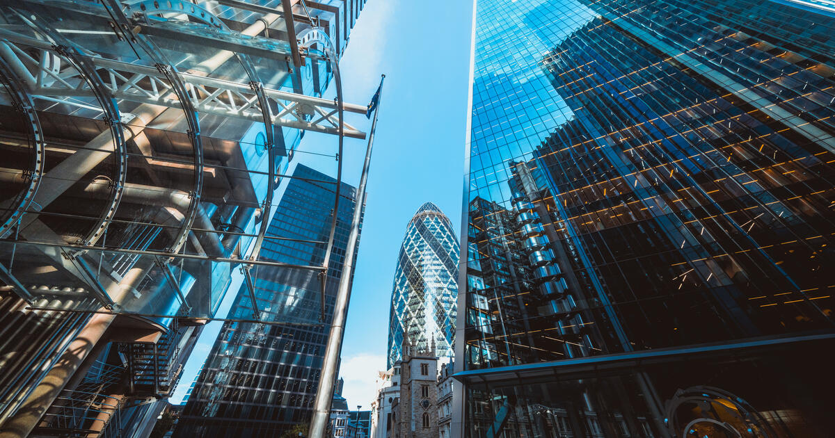 Glass facades in London financial district_Digital - SEOSocialEditorial image
