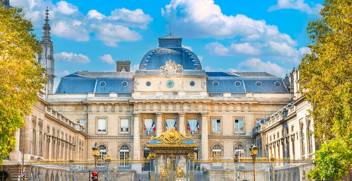 Palais de Justice building in Paris