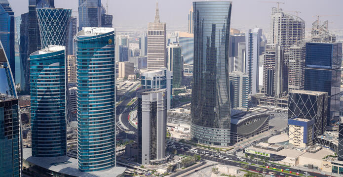 West Bay, the business district of Qatar's capital city of Doha
