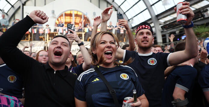 Scotland football fans