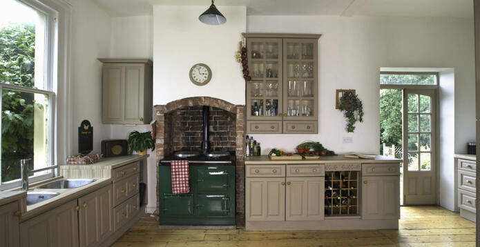 AGA in kitchen