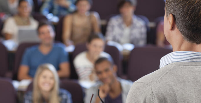 Students in a lecture