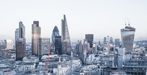 Financial district London panoramic
