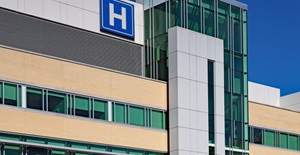 Modern hospital building