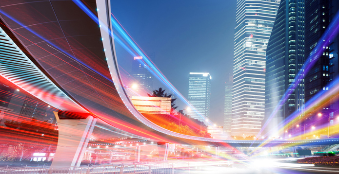 Shanghai China speed modern building