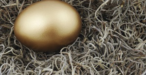 Golden Egg Closeup - pensions