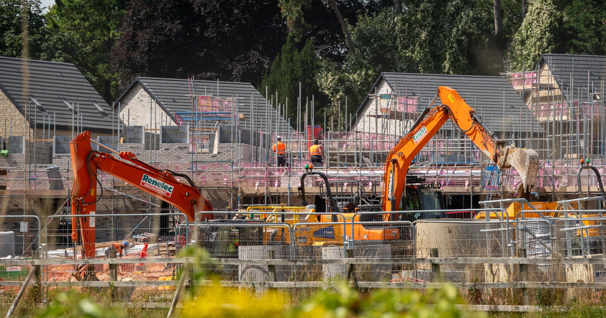Building site for new housing