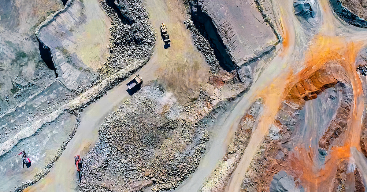Mining site overhead view SEO
