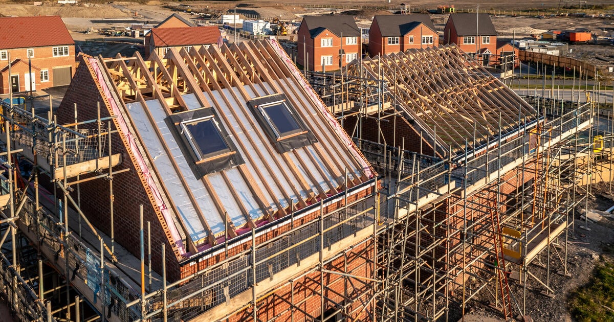 New houses under construction