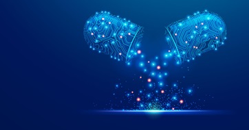 AI in medicine depicted as a pill