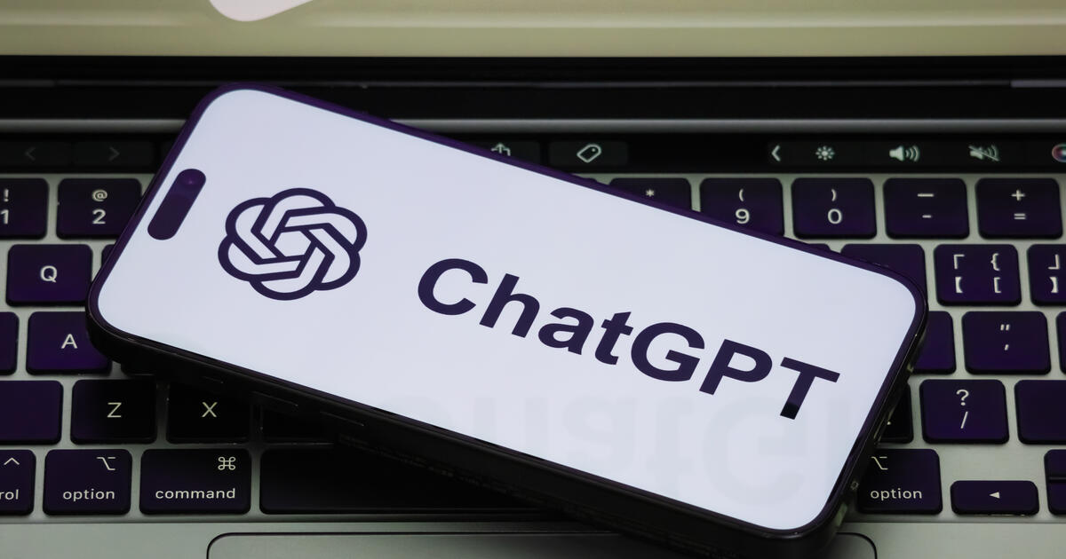 ChatGPT on the screen of a mobile device