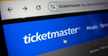 Ticketmaster website screenshot