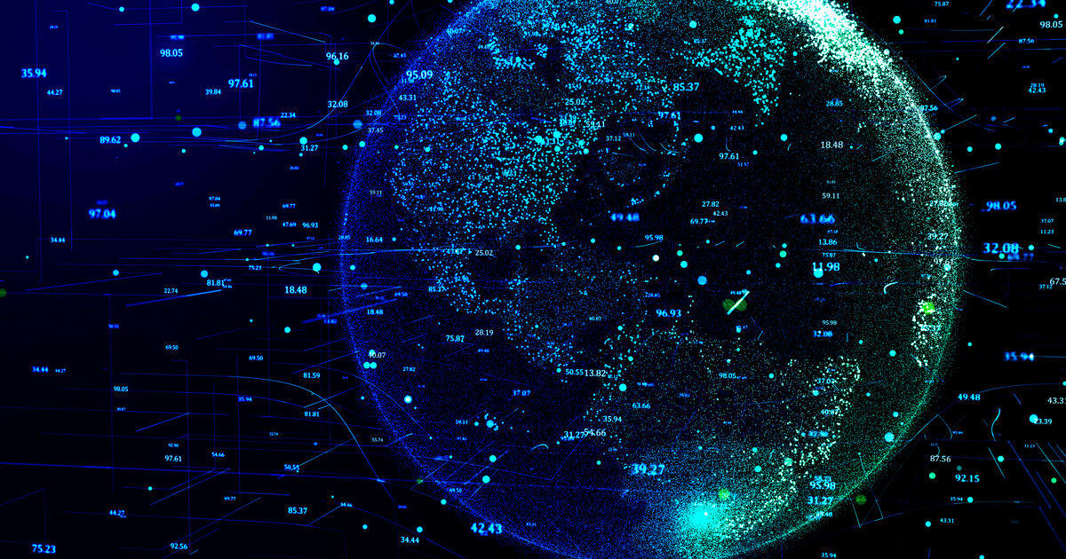 Global data flows metaphor