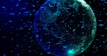 Global data flows metaphor