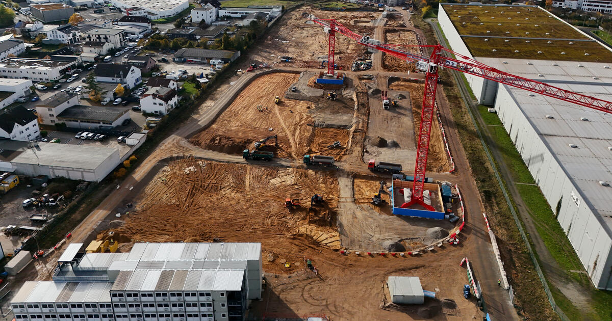 A Google data centre project in Dietzenbach, Germany