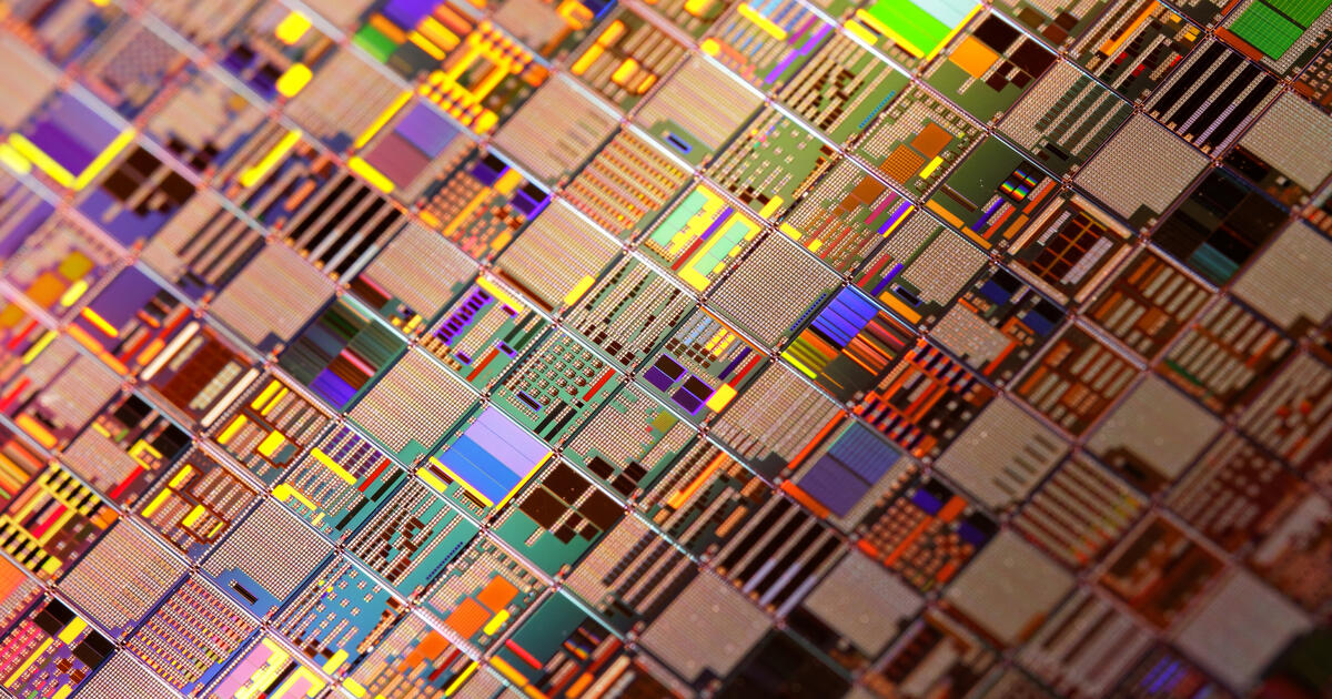 Silicon semiconductor wafer close-up_Digital - SEOSocialEditorial image
