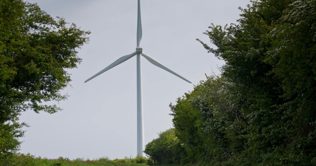 Onshore wind turbine in Ireland