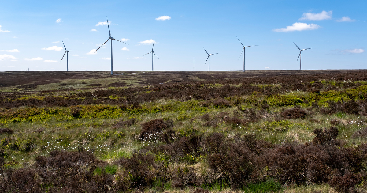 Wind turbines Ovenden Moor West Yorkshire SEO