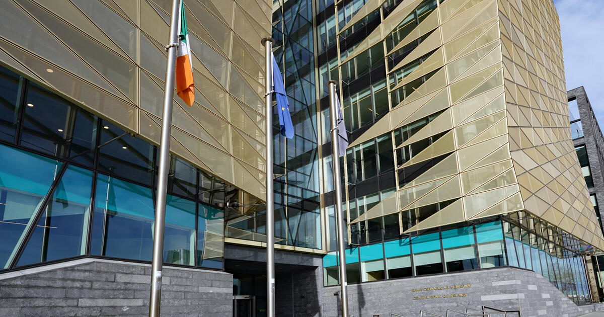 Exterior of the headquarters building of the Central Bank of Ireland