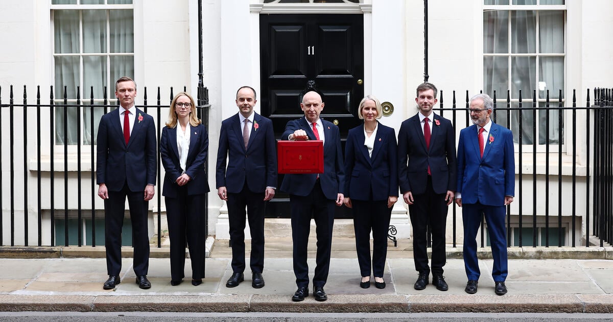 Chancellor John Healey leaves 11 Downing Street with his treasury team- SEOSocialEditorial image