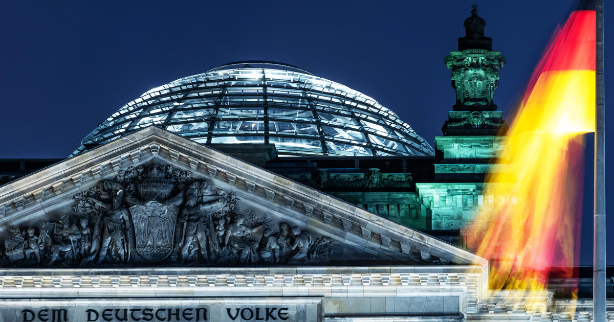The German parliament building