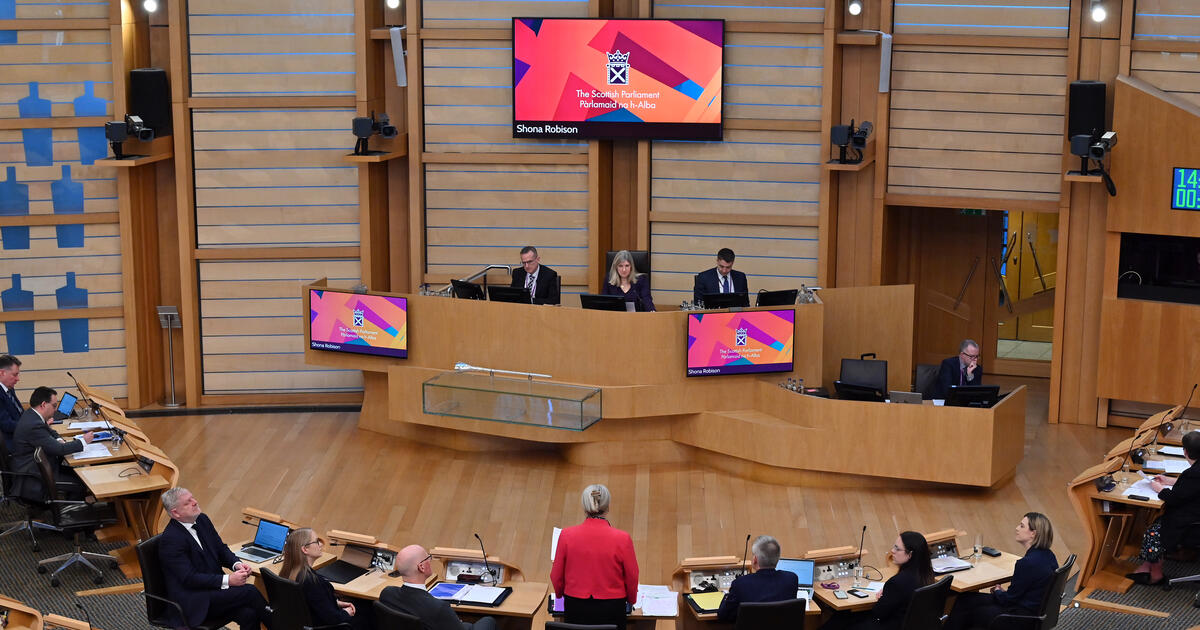 Finance Secretary Shona Robison delivers the Scottish Budget for 2026-2027 in the chamber of the Scottish Parliament