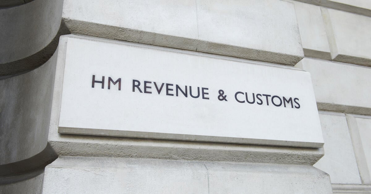 HMRC signage on building brick
