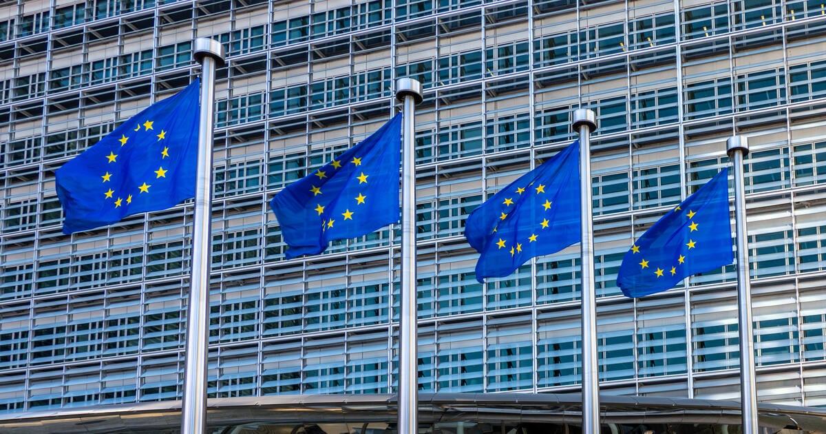EU flags