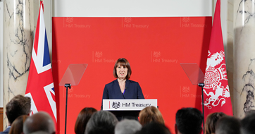 Rachel Reeves announces changes to planning rules for onshore wind, London, 8 July. (Photo by Jonathan Brady - Pool/Getty Images)