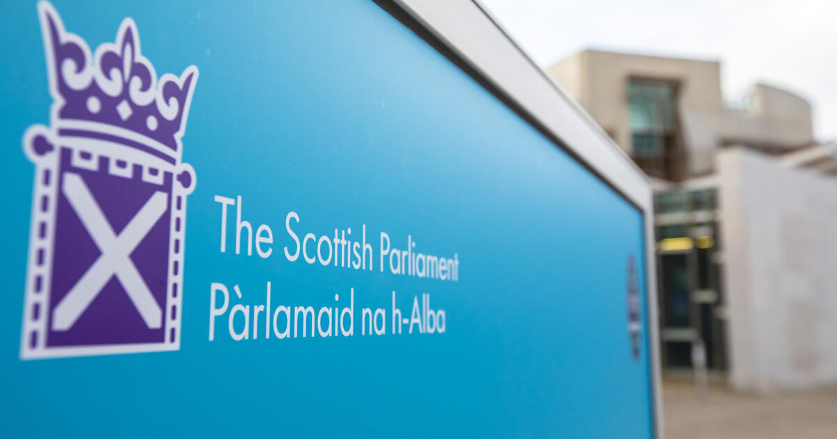 Scottish Parliament sign