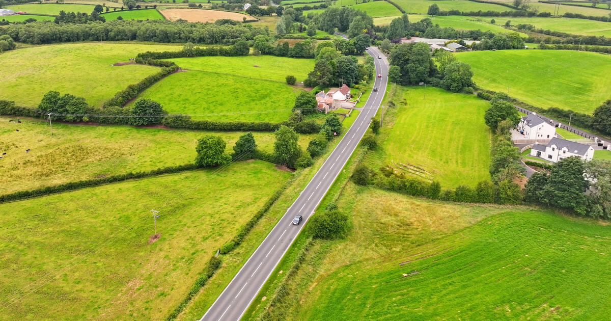 Aerial view of the A5
