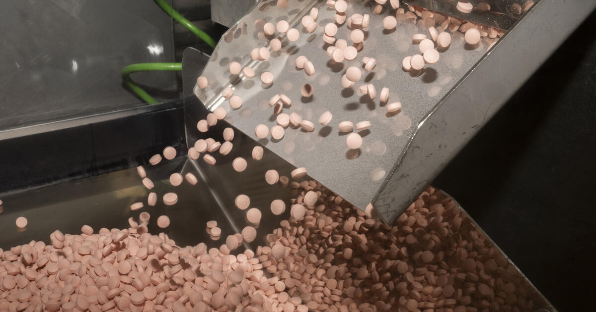 A view of manufacturing at the AstraZeneca site in Macclesfield