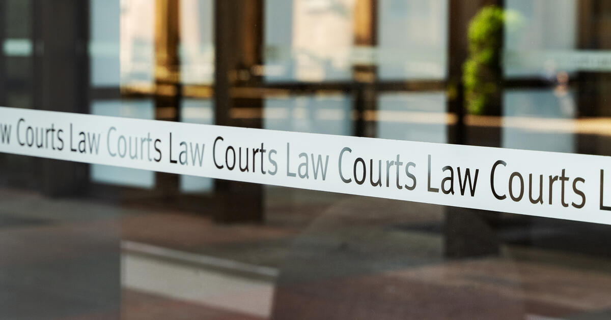 Law courts branding on New South Wales court building