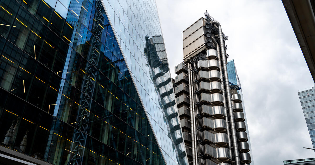 A general exterior view of the Lloyds building