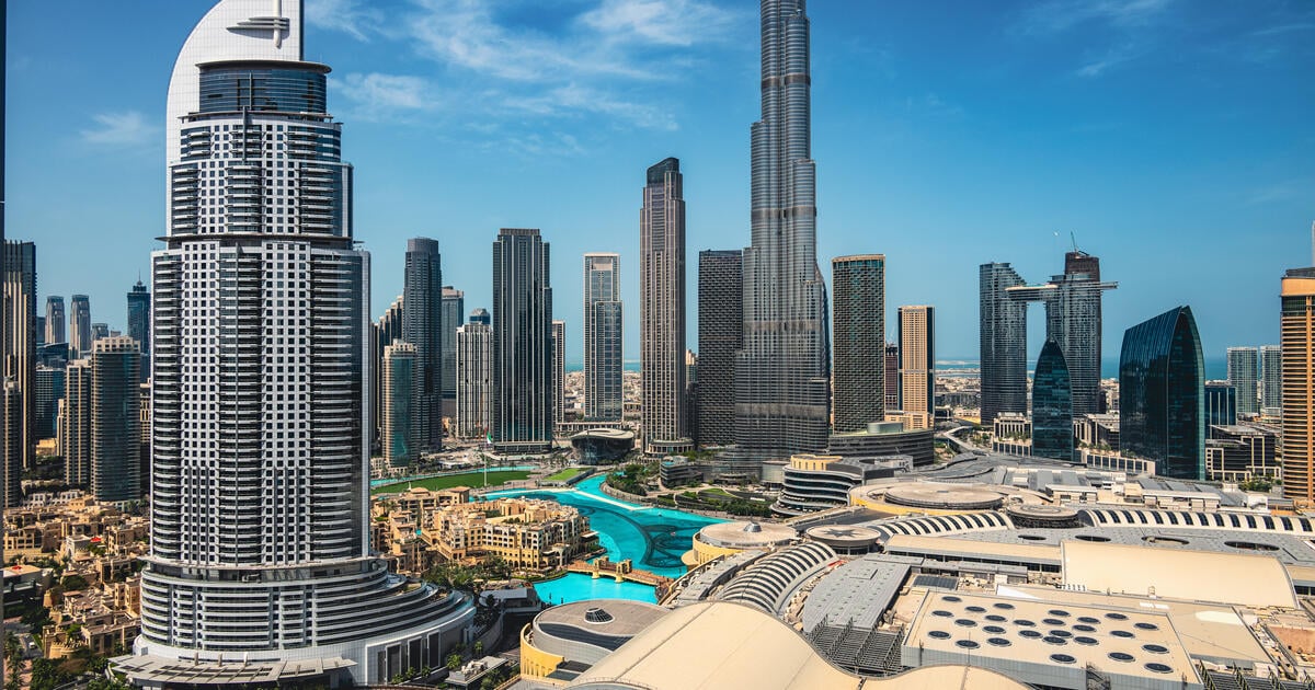 High-rise skyscrapers of Dubai’s financial district